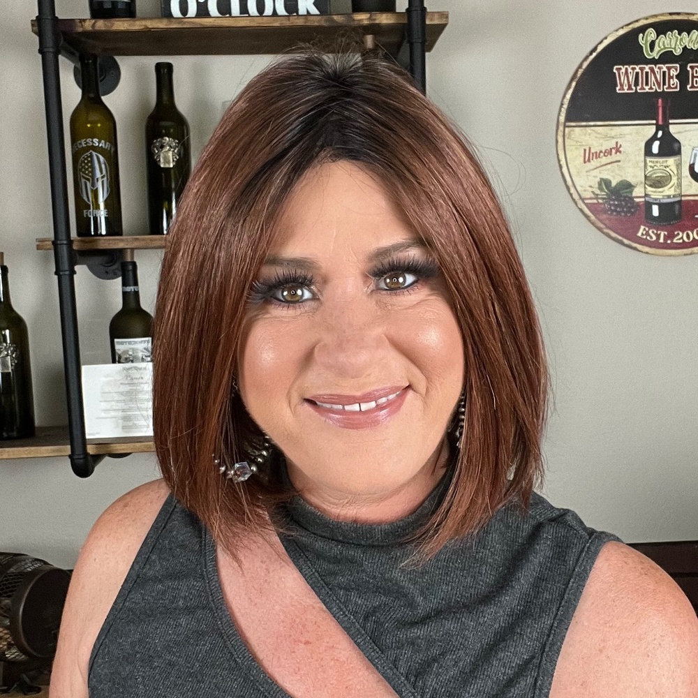 Wear it Again Wigs. Unknown style in Cinnamon Spice